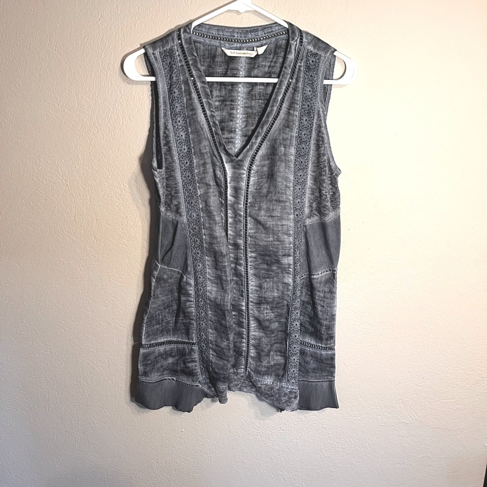 BOGO Soft Surroundings Sleeveless Blue Top